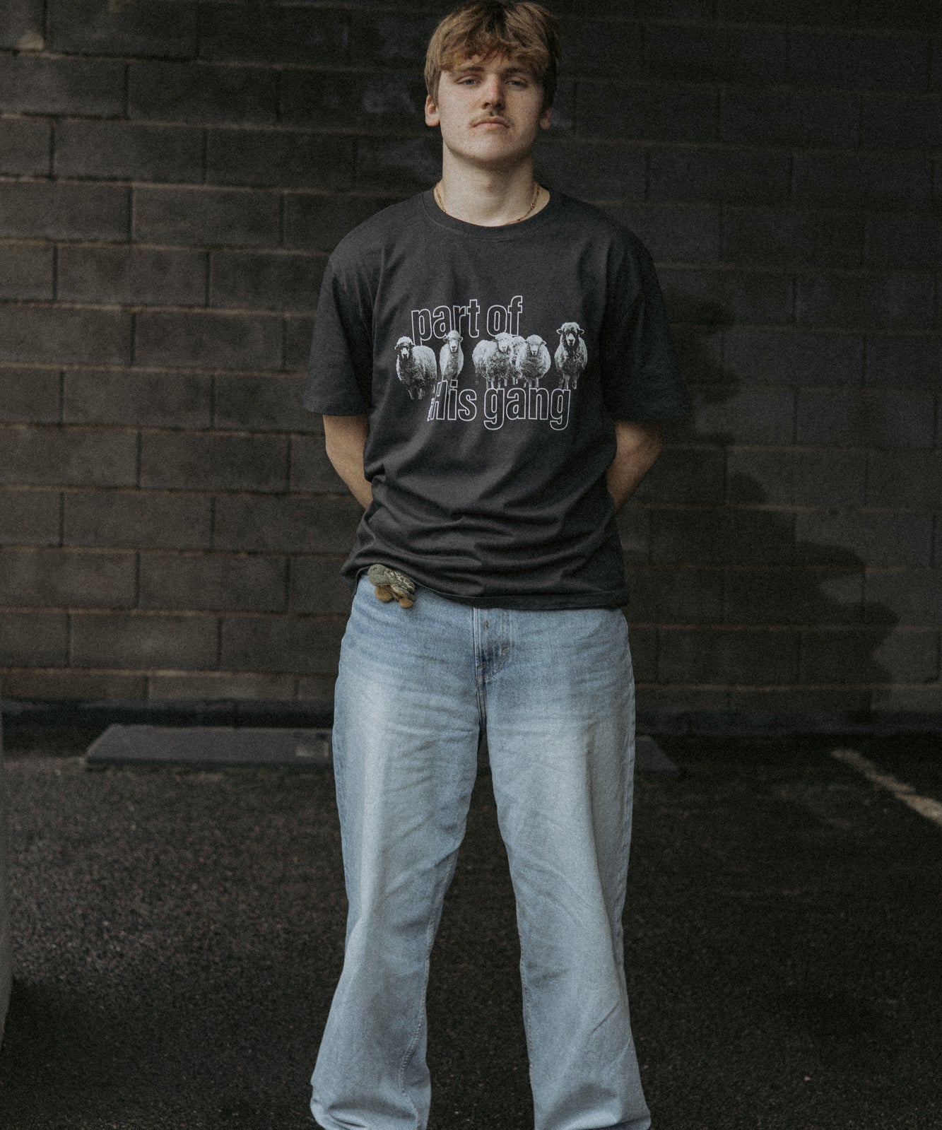 regular fit T-krekls | PART OF HIS GANG